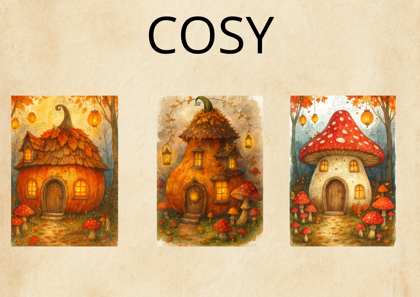 Affiches féériques A5 – Collection Cosy Enchanté