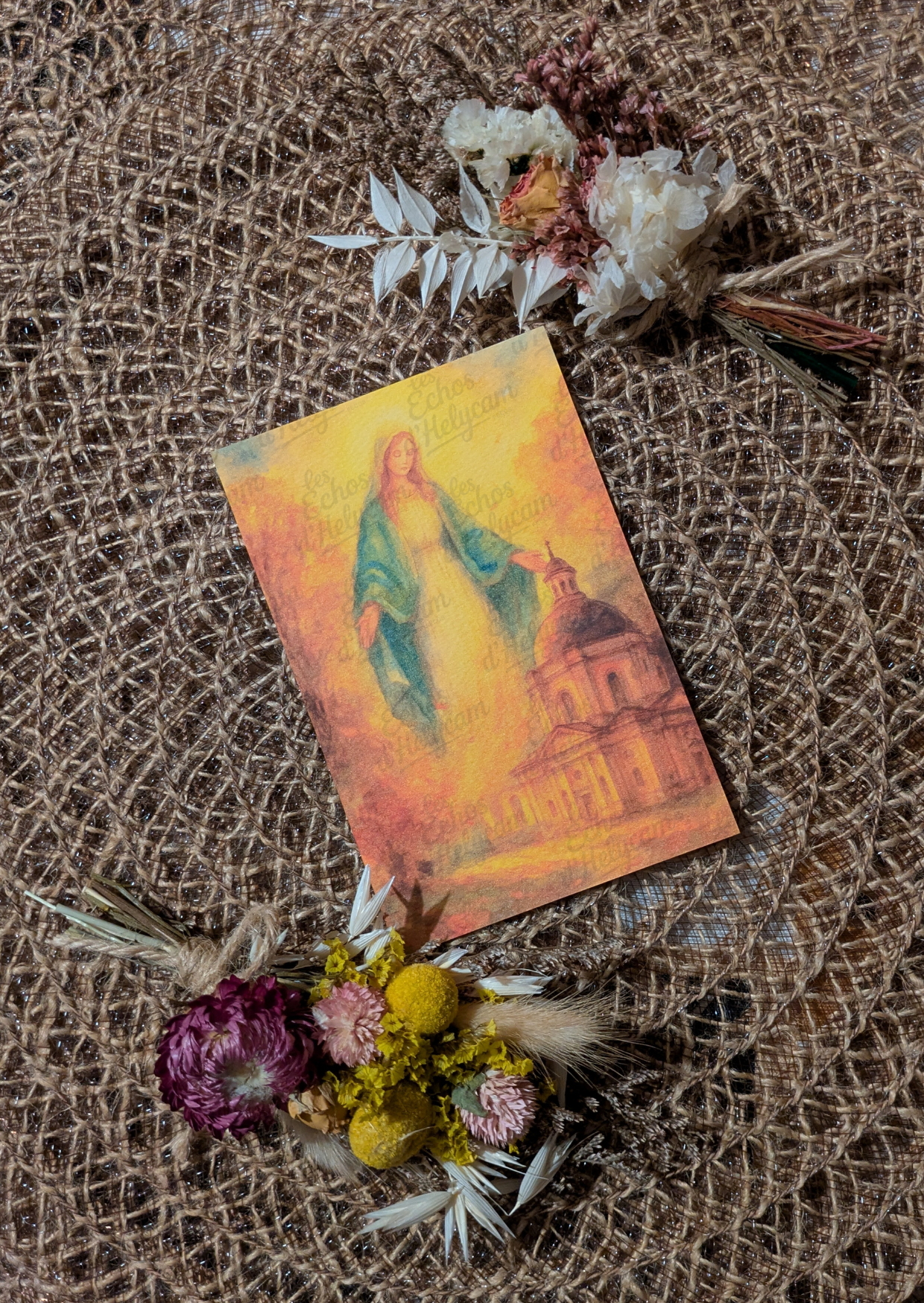 ✨ Lumière du Ciel – Cartes illustrées de Jésus et Marie ✨