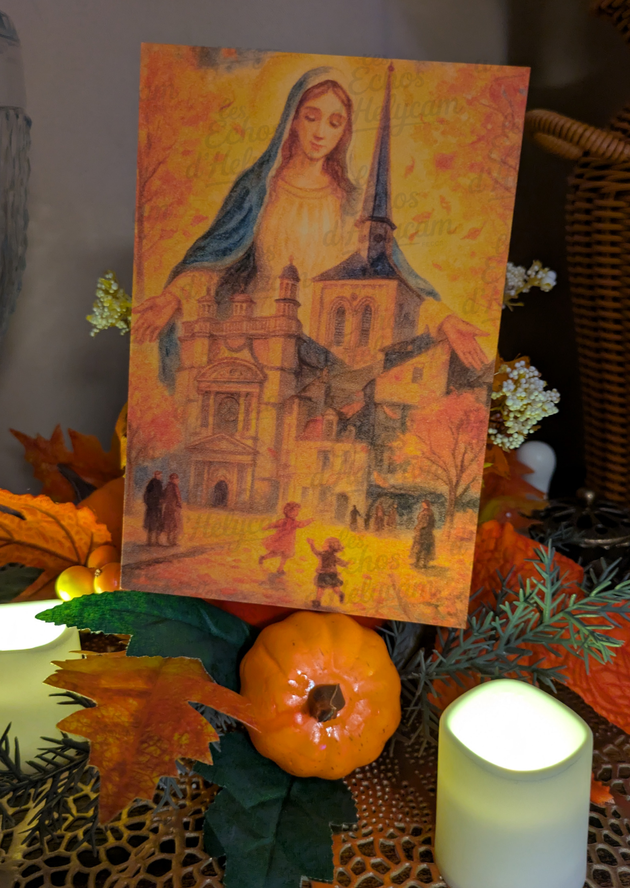 ✨ Lumière du Ciel – Cartes illustrées de Jésus et Marie ✨