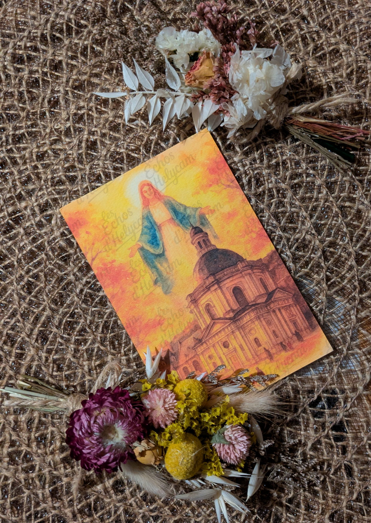 ✨ Lumière du Ciel – Cartes illustrées de Jésus et Marie ✨