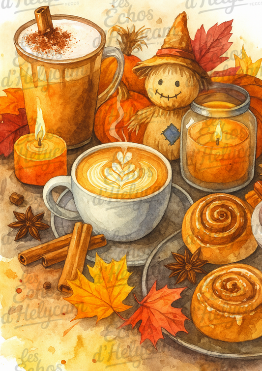 Affiche automnale Pumpkin Spice