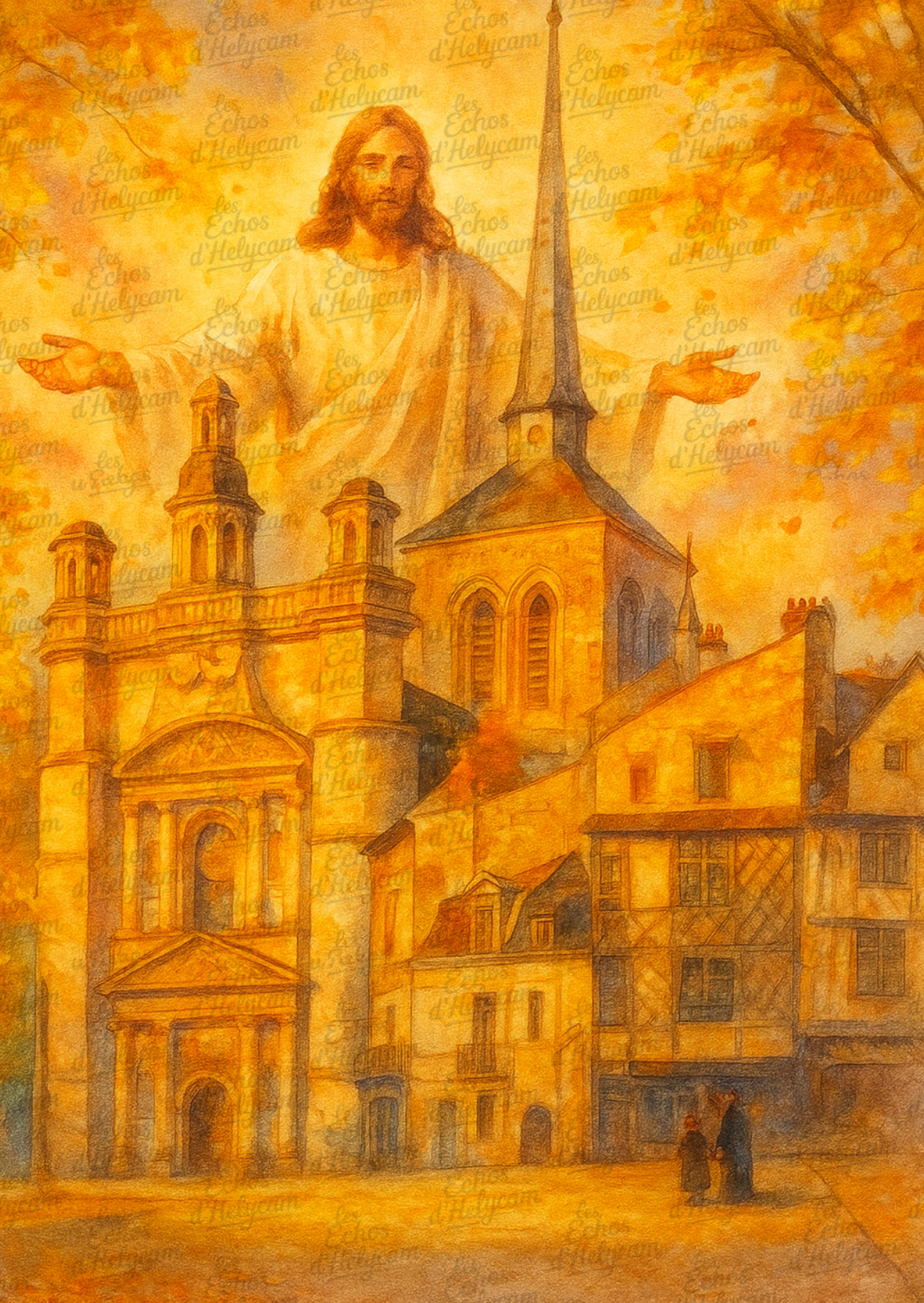 ✨ Lumière du Ciel – Cartes illustrées de Jésus et Marie ✨
