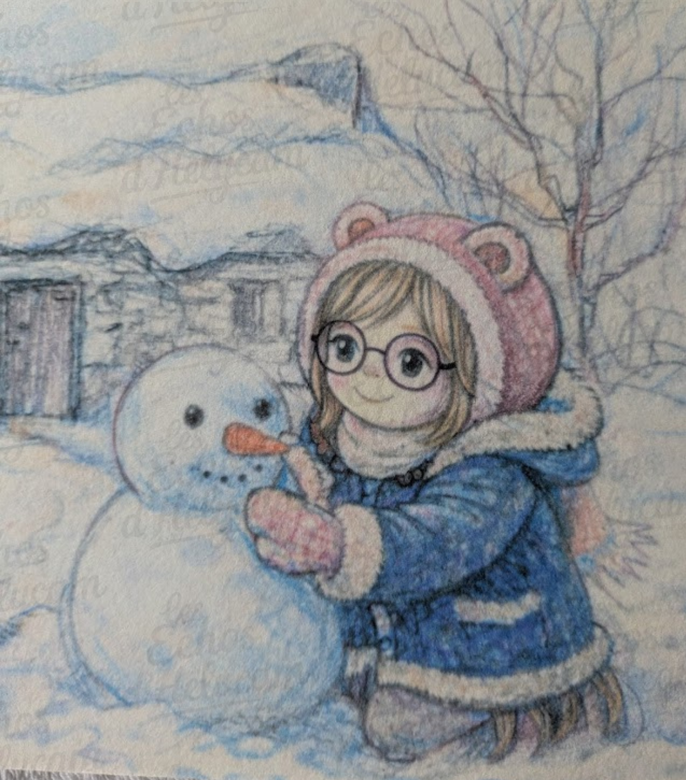 Affiche A5 – Scène d’hiver