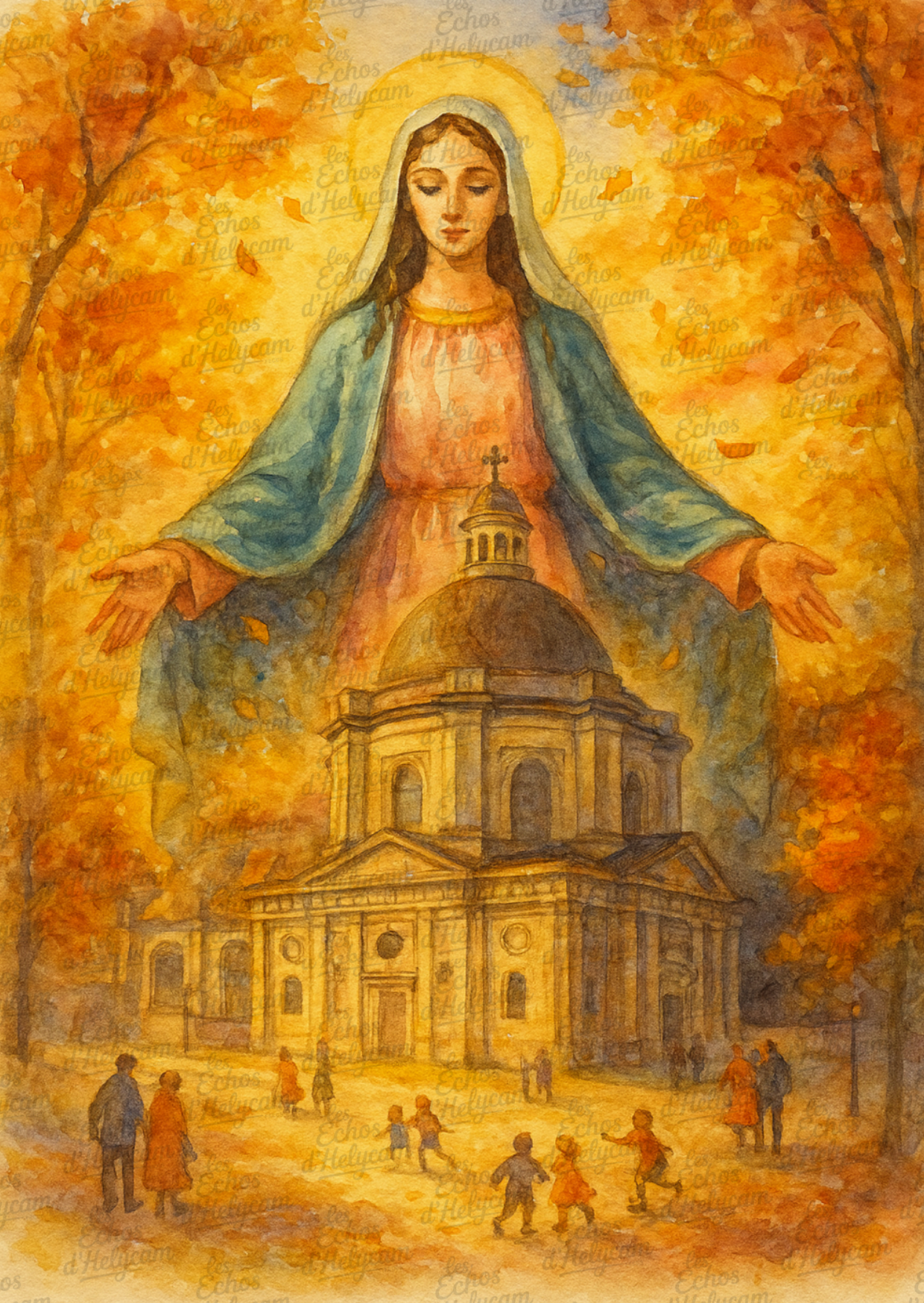 ✨ Lumière du Ciel – Cartes illustrées de Jésus et Marie ✨