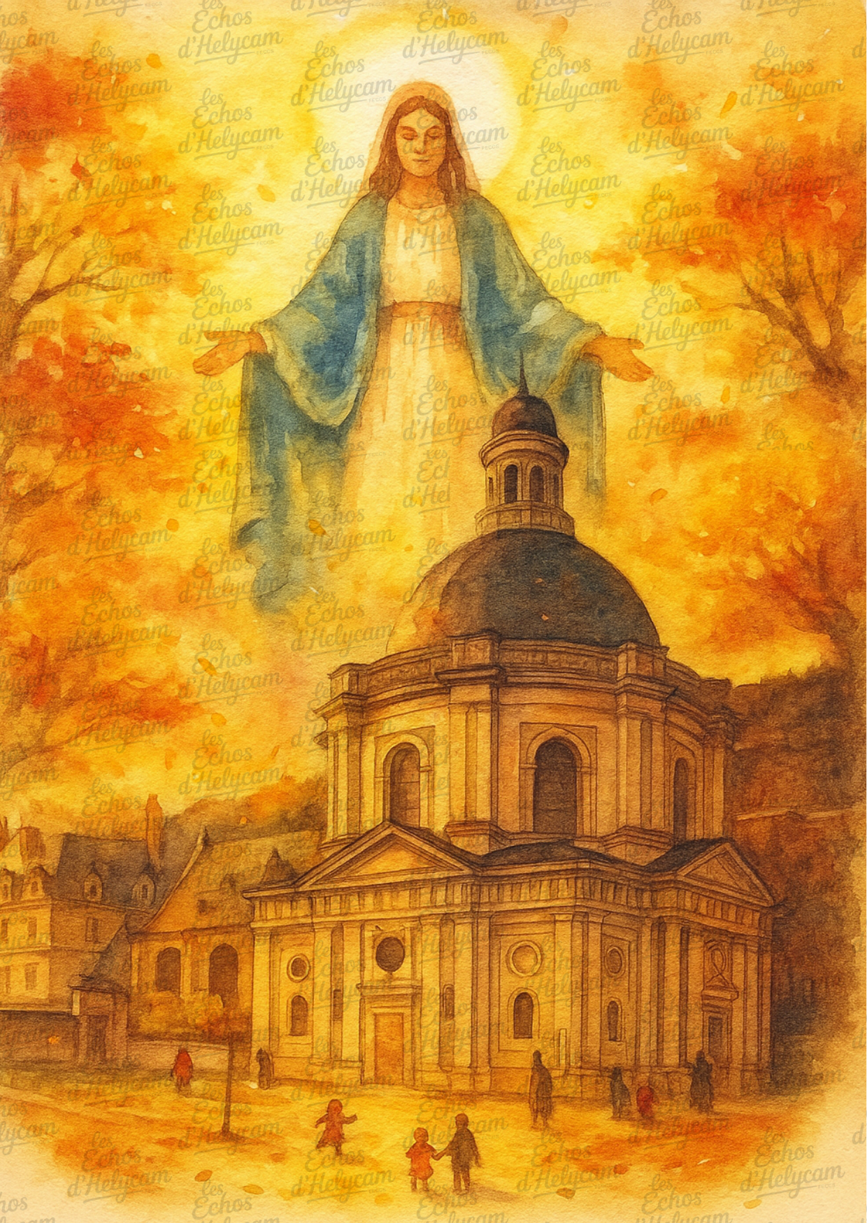 ✨ Lumière du Ciel – Cartes illustrées de Jésus et Marie ✨