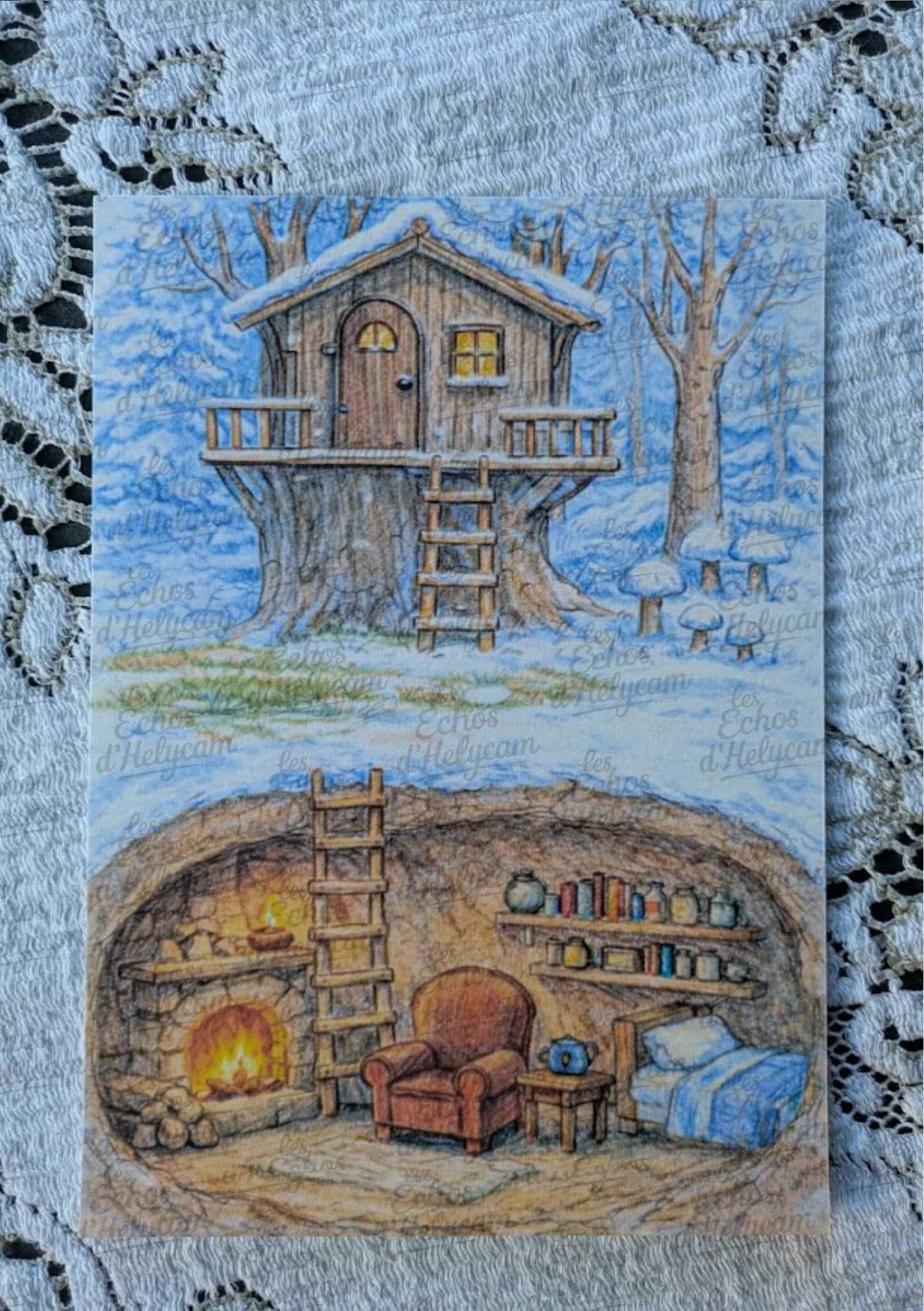 Cabane d’hiver et refuge secret