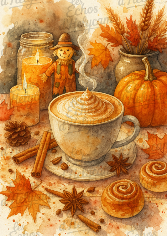 Affiche automnale Pumpkin Spice