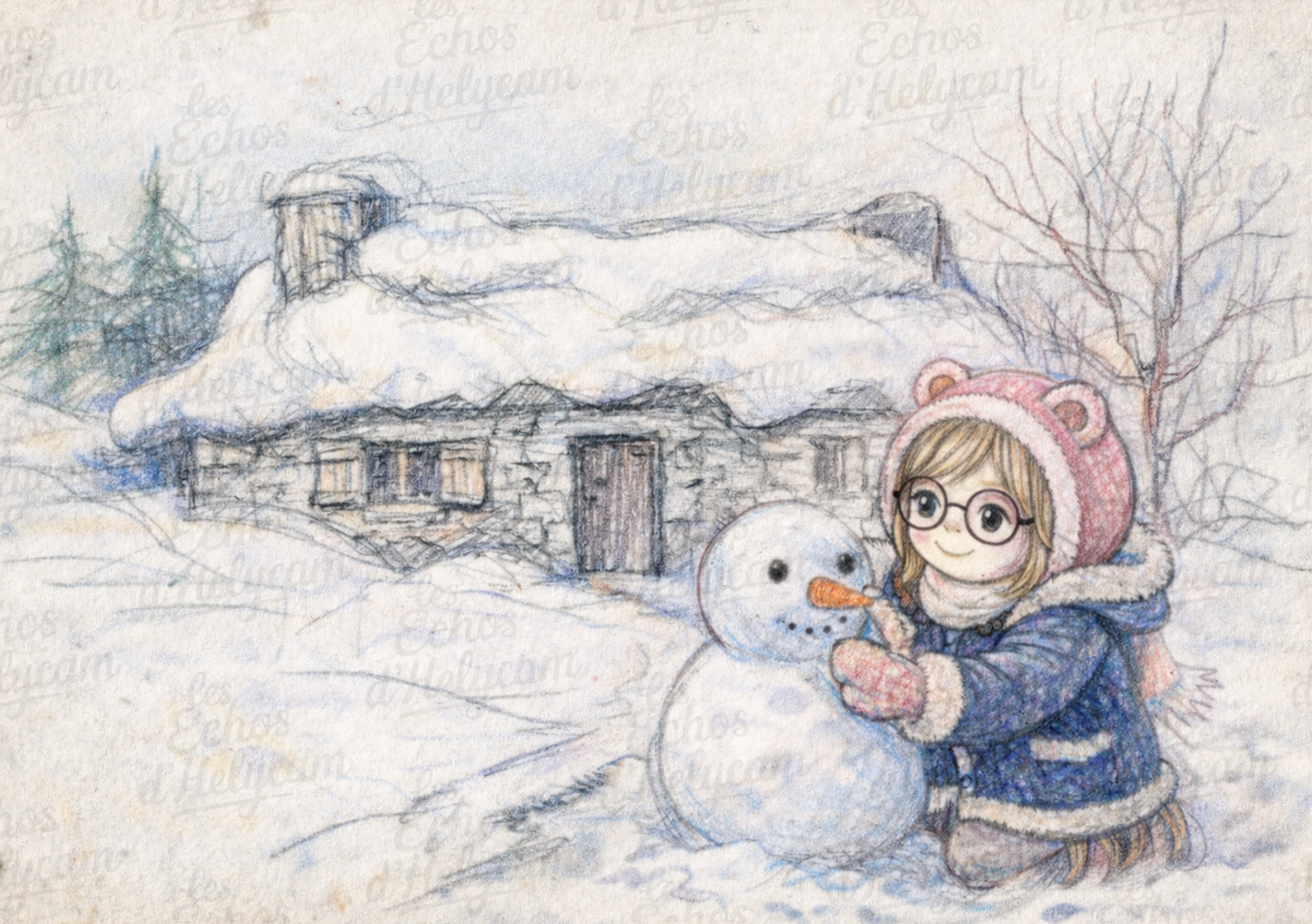 Affiche A5 – Scène d’hiver