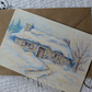 Carte postale A6 – Scène d’hiver