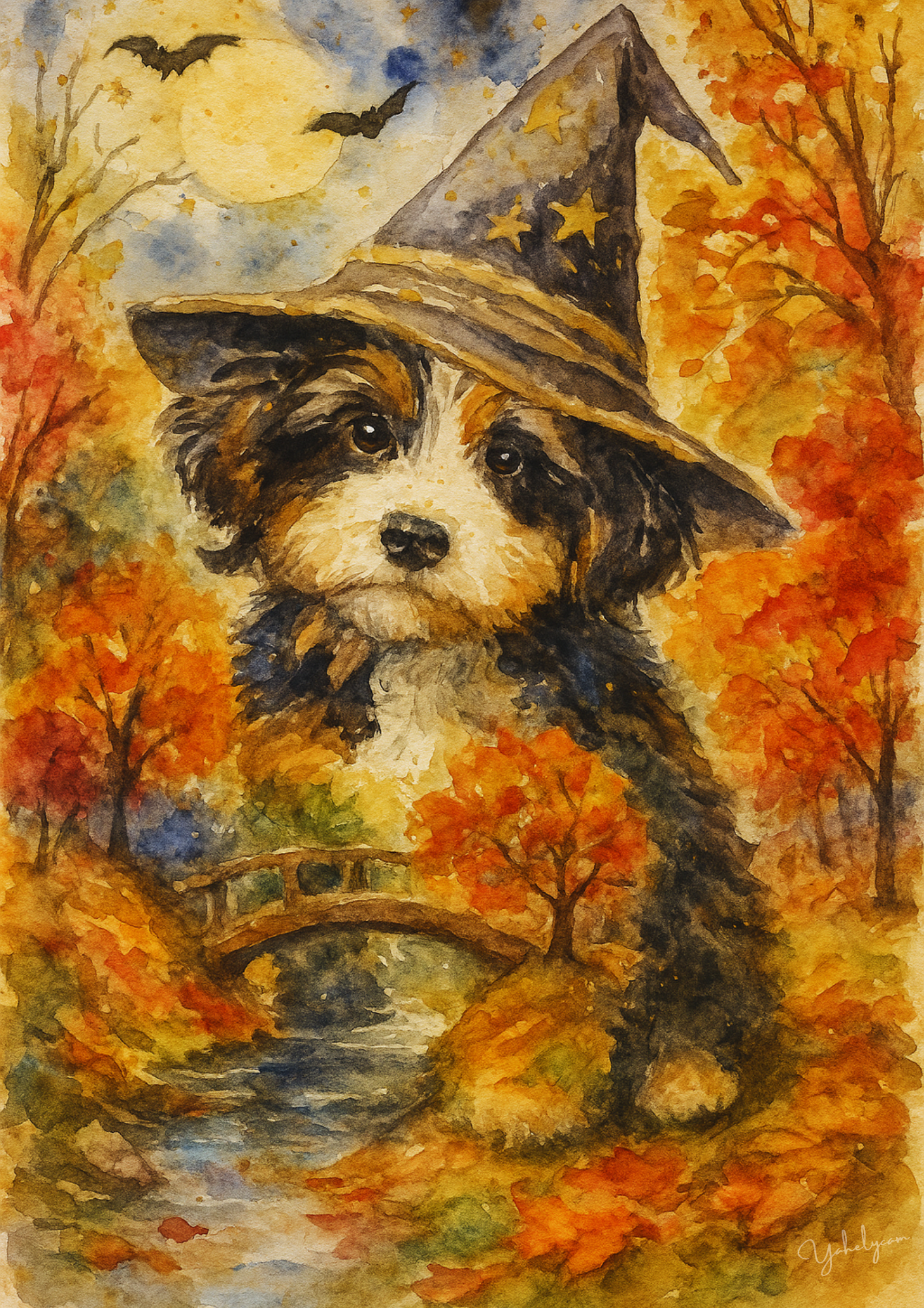 Chien sorcier & ambiance automnale