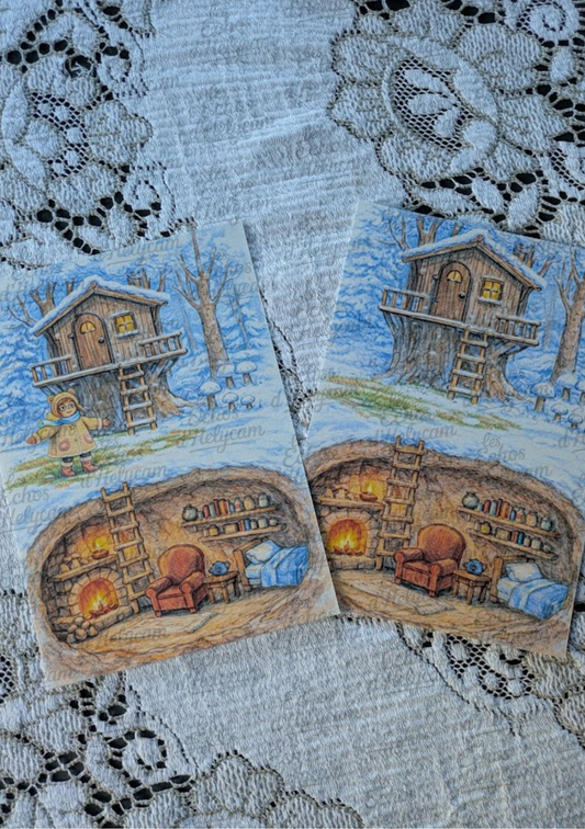 Cabane d’hiver et refuge secret