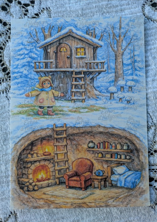 Cabane d’hiver et refuge secret