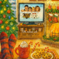 Affiche de Noël – Soirée cosy devant la télé