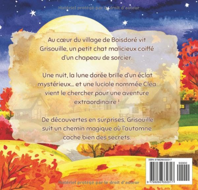 Grisouille et la lune dorée 🐈‍⬛