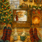 Affiche de Noël – Soirée cosy devant la télé