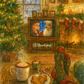 Affiche de Noël – Soirée cosy devant la télé