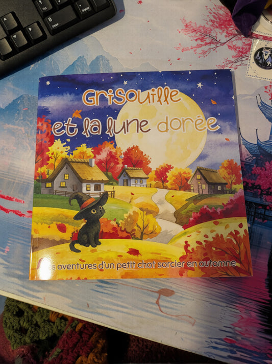 Grisouille et la lune dorée 🐈‍⬛