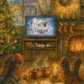 Affiche de Noël – Soirée cosy devant la télé