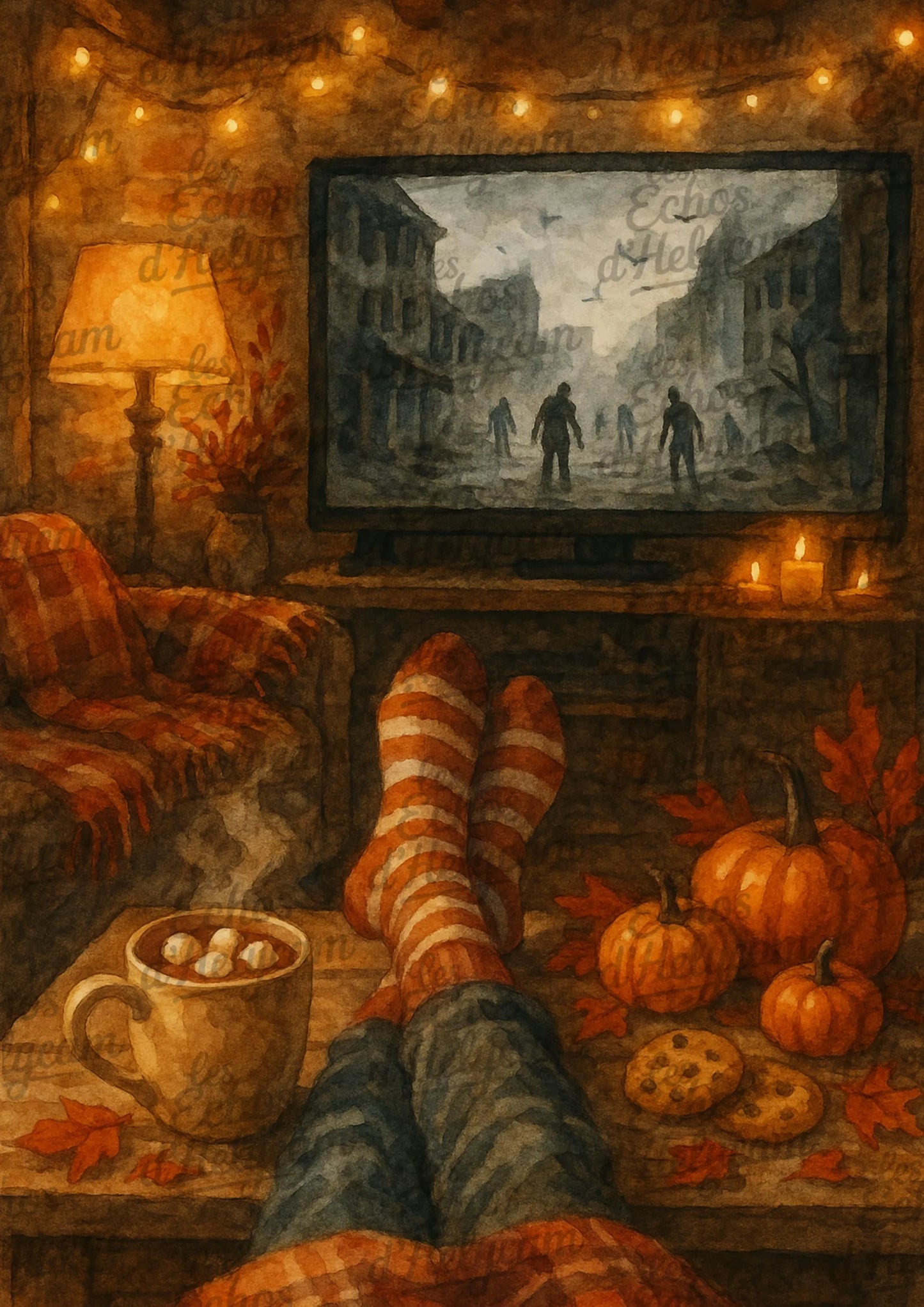 Affiche cosy automnale – Choisissez votre film/série préféré 🎬🍂 (Codes image à préciser)