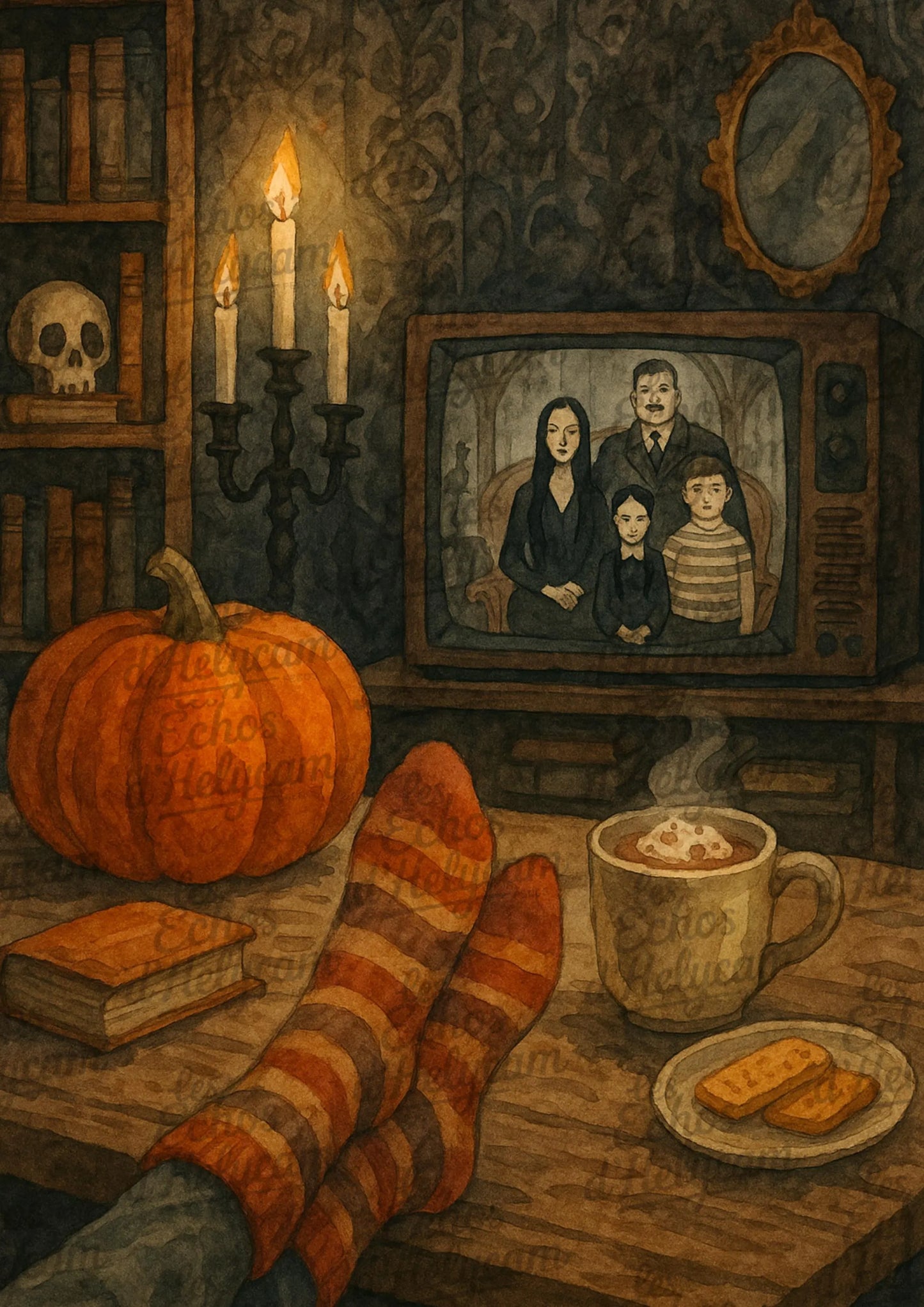 Affiche cosy automnale – Choisissez votre film/série préféré 🎬🍂 (Codes image à préciser)